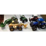 Five large scale model tractors, Britians/ERTL/Maisto. UK P&P Group 1 (£16+VAT for the first lot and