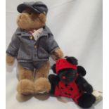 Two Boyds Bears to include civil war bear Dixon confederate cavalry soldier and also Lady B Buglsey,