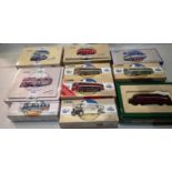 Ten Corgi classic buses and coaches mostly in very good to excellent condition, wear to boxes. UK