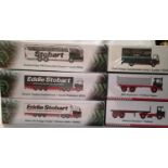 Six Eddie Stobart Atlas Editions commercial vehicles and coach, all factory sealed. UK P&P Group