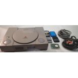 Sony Playstation 1 console. P&P Group 2 (£18+VAT for the first lot and £3+VAT for subsequent lots)