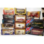 Twelve assorted diecast vehicles, including two Solido buses, four Corgi classics, Corgi The Saint