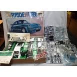 Otaki 1/12 scale plastic kit Porsche 911 turbo, appears complete, most still in bags, but unchecked,