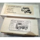 Two 1/48 scale white metal vehicle kits, Scammell super constructor, A Smith models, AEC Matador