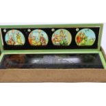 Eleven Victorian magic lantern slides with Middle Eastern scenes. UK P&P Group 1 (£16+VAT for the