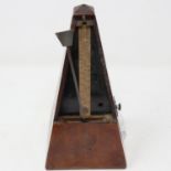 Maelzel metronome, H: 20 cm, in working order. UK P&P Group 2 (£20+VAT for the first lot and £4+
