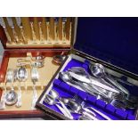 Two canteens of flatware. Not available for in-house P&P