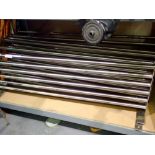 Six Ikea Grundtal stainless steel shelves from Ikea, 80 cm wide x 26 cm deep. Not available for in-