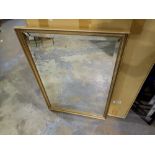 Gilt framed mirror. Not available for in-house P&P