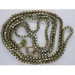 9ct gold box link neck chain, L: 52 cm, 6.8g. UK P&P Group 0 (£6+VAT for the first lot and £1+VAT