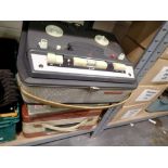 Three reel to reel tape recorders to include a Grundig example. Not available for in-house P&P