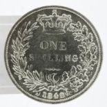 1842 silver shilling of Queen Victoria. UK P&P Group 0 (£6+VAT for the first lot and £1+VAT for