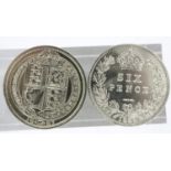 Two silver sixpences of Queen Victoria. UK P&P Group 0 (£6+VAT for the first lot and £1+VAT for
