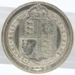 1888 silver shilling of Queen Victoria. UK P&P Group 0 (£6+VAT for the first lot and £1+VAT for