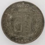 1881 silver half crown of Queen Victoria, young head. UK P&P Group 0 (£6+VAT for the first lot