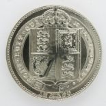 1890 silver shilling of Queen Victoria. UK P&P Group 0 (£6+VAT for the first lot and £1+VAT for