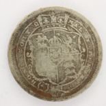 1816 silver shilling of George III. UK P&P Group 0 (£6+VAT for the first lot and £1+VAT for