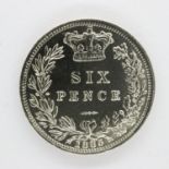 1885 silver sixpence of Queen Victoria. UK P&P Group 0 (£6+VAT for the first lot and £1+VAT for