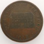 1812 - Overseers of the poor penny token - Sheffield. UK P&P Group 0 (£6+VAT for the first lot