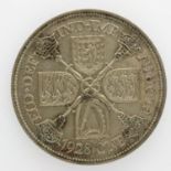 1928 silver florin of George V. UK P&P Group 0 (£6+VAT for the first lot and £1+VAT for subsequent
