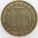 1897 Jamaican penny of Queen Victoria. UK P&P Group 0 (£6+VAT for the first lot and £1+VAT for