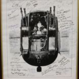 Air Gunners Association 41st Reunion Dinner 1994 signed print, bearing over forty signatures, the