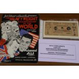 Muhammad Ali V Brian London programme & ticket. UK P&P Group 1 (£16+VAT for the first lot and £2+VAT