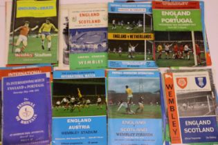 Sixty-six England international programmes, 1959 - 1981. UK P&P Group 2 (£20+VAT for the first lot