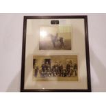 Liverpool Press Guard framed pictures of Lt Col Joseph Langshaw Wood VD of Newton le Willows, with