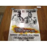 UFC poster, Siva V Jackson, 50 x 100 cm. UK P&P Group 2 (£20+VAT for the first lot and £4+VAT for