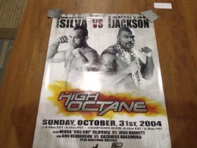 UFC poster, Siva V Jackson, 50 x 100 cm. UK P&P Group 2 (£20+VAT for the first lot and £4+VAT for