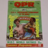 Barry McGuigan V Eusebio Pedroza, 1987 world featherweight championship programme. UK P&P Group