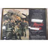 Memphis Belle movie poster, framed, 105 x 78 cm. (without frame) UK P&P Group 2 (£20+VAT for the
