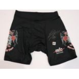 George St-Pierre autographed fight shorts with DPI Sports certificate. UK P&P Group 1 (£16+VAT for