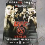 UFC poster, Vera V Jones, 70 x 120 cm. UK P&P Group 2 (£20+VAT for the first lot and £4+VAT for