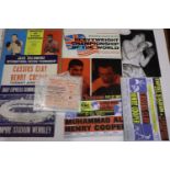 Cassius Clay V Henry Cooper, June 1963 programme, ticket & photograph. UK P&P Group 1 (£16+VAT for