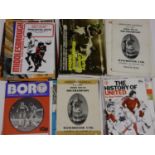 Thirty one Manchester United away programmes 1960s and later. UK P&P Group 2 (£20+VAT for the
