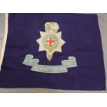 WWI British 8th Battalion Royal Sussex Regiment Flag made by the Excelsior Flag Company. UK P&P