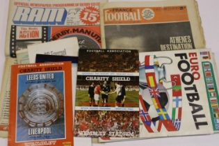 Mixed football programmes and ephemera, Albums are not complete. UK P&P Group 2 (£20+VAT for the