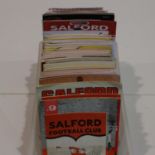 Salford Football Club and Salford Rugby Club programmes, 1960's onwards. UK P&P Group 3 (£30+VAT for