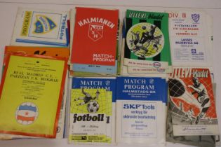 Approximately sixty European football programmes 1960s and later. UK P&P Group 3 (£30+VAT for the