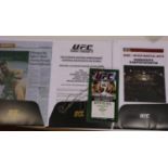 UFC press packs for Sydney 2010 ? and Koln 2009, with 3 MMA magazines. UK P&P Group 1 (£16+VAT for