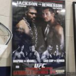 UFC 75 framed poster, 100 x 70 cm. (Without frame) UK P&P Group 2 (£20+VAT for the first lot and £