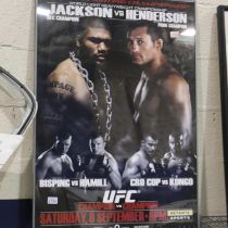 UFC 75 framed poster, 100 x 70 cm. (Without frame) UK P&P Group 2 (£20+VAT for the first lot and £