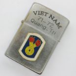 Vietnam War period Zippo lighter. Date coded on the base 1972. UK P&P Group 1 (£16+VAT for the first