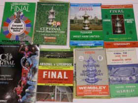 Twenty-two FA cup final programmes, 1957 and later. UK P&P Group 2 (£20+VAT for the first lot and £