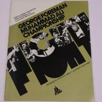 George Foreman V Muhammad Ali, Rumble in the jungle programme. UK P&P Group 1 (£16+VAT for the first