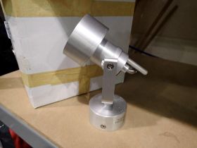 Four 5LV indi spot GV10 aluminium spotlights, new old stock. Not available for in-house P&P