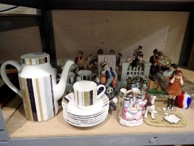 Quantity of mixed ceramics including a tea service. Not available for in-house P&P