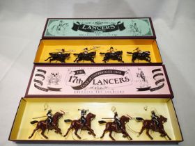 Two Britains boxed sets, 8806 17th Lancers and 8834 Duke of York Lancers, both very good to
